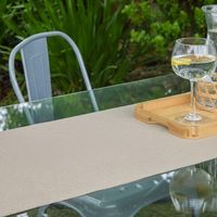 Camino de mesa Rectangular 40x160 cm Max Liso Beige
