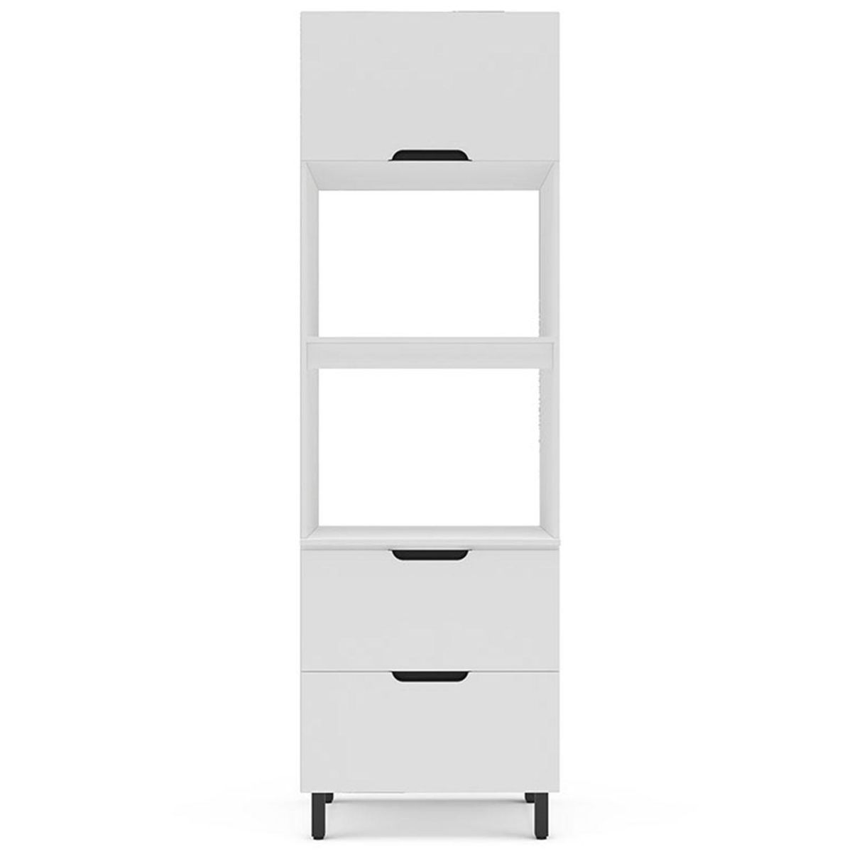 VEKKAHOME - Mueble De Cocina Despensa Meena Blanco 2 Puertas 1 Cajón