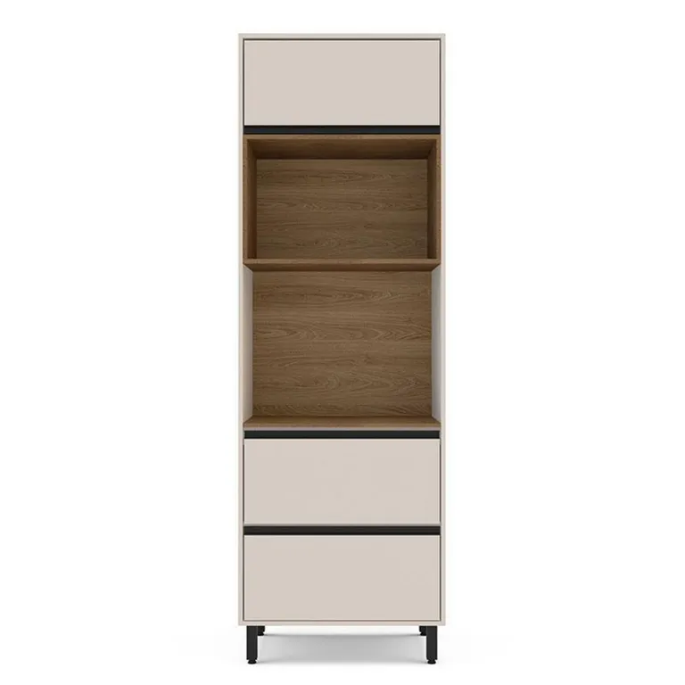 Mueble De Cocina Despensa Koya Beige 2 Puertas 1 Cajón