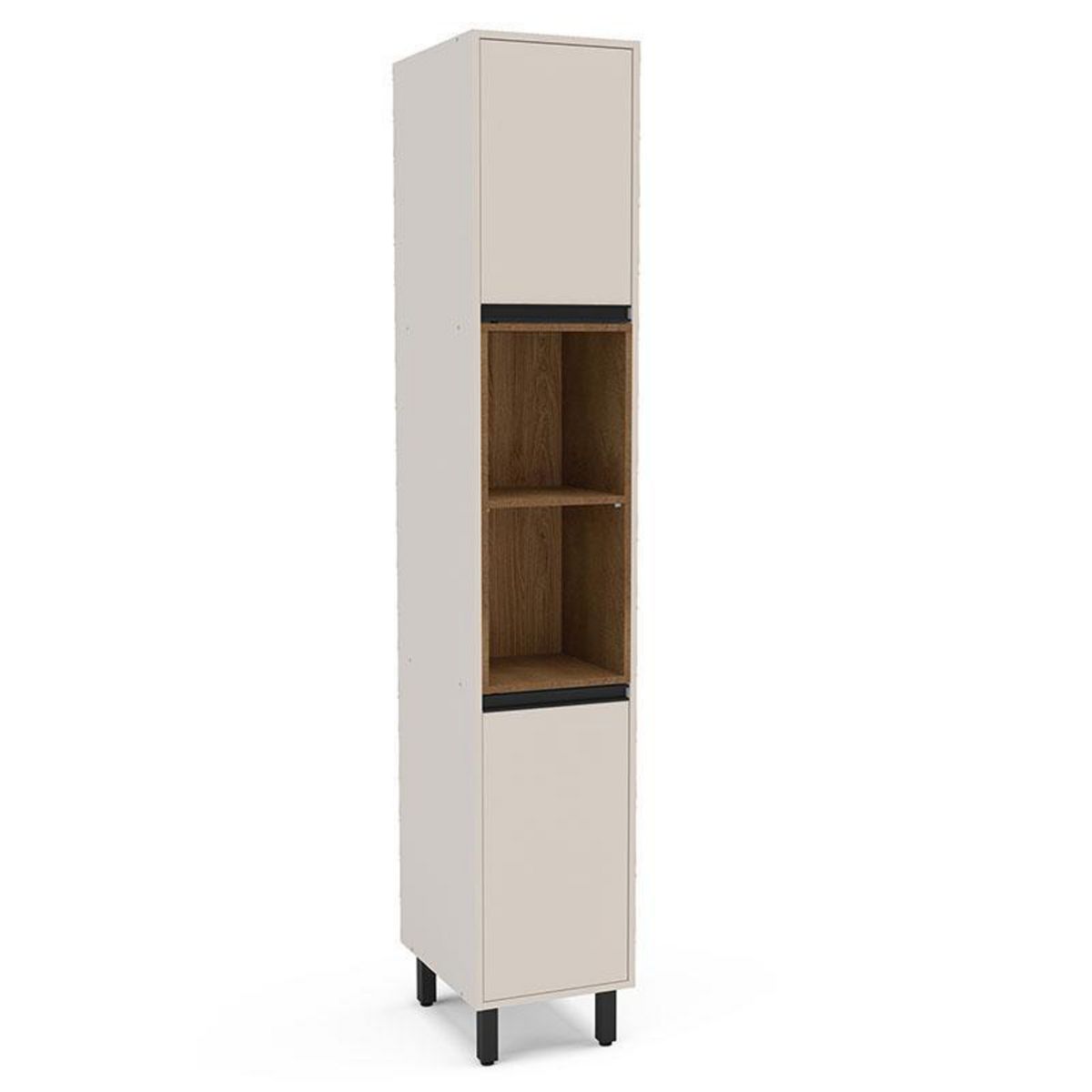 VEKKAHOME - Mueble De Cocina Despensa Koya Abierta Beige 2 Puertas