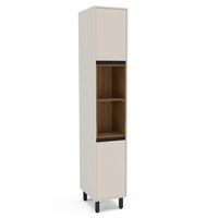 Mueble De Cocina Despensa Koya Abierta Beige 2 Puertas