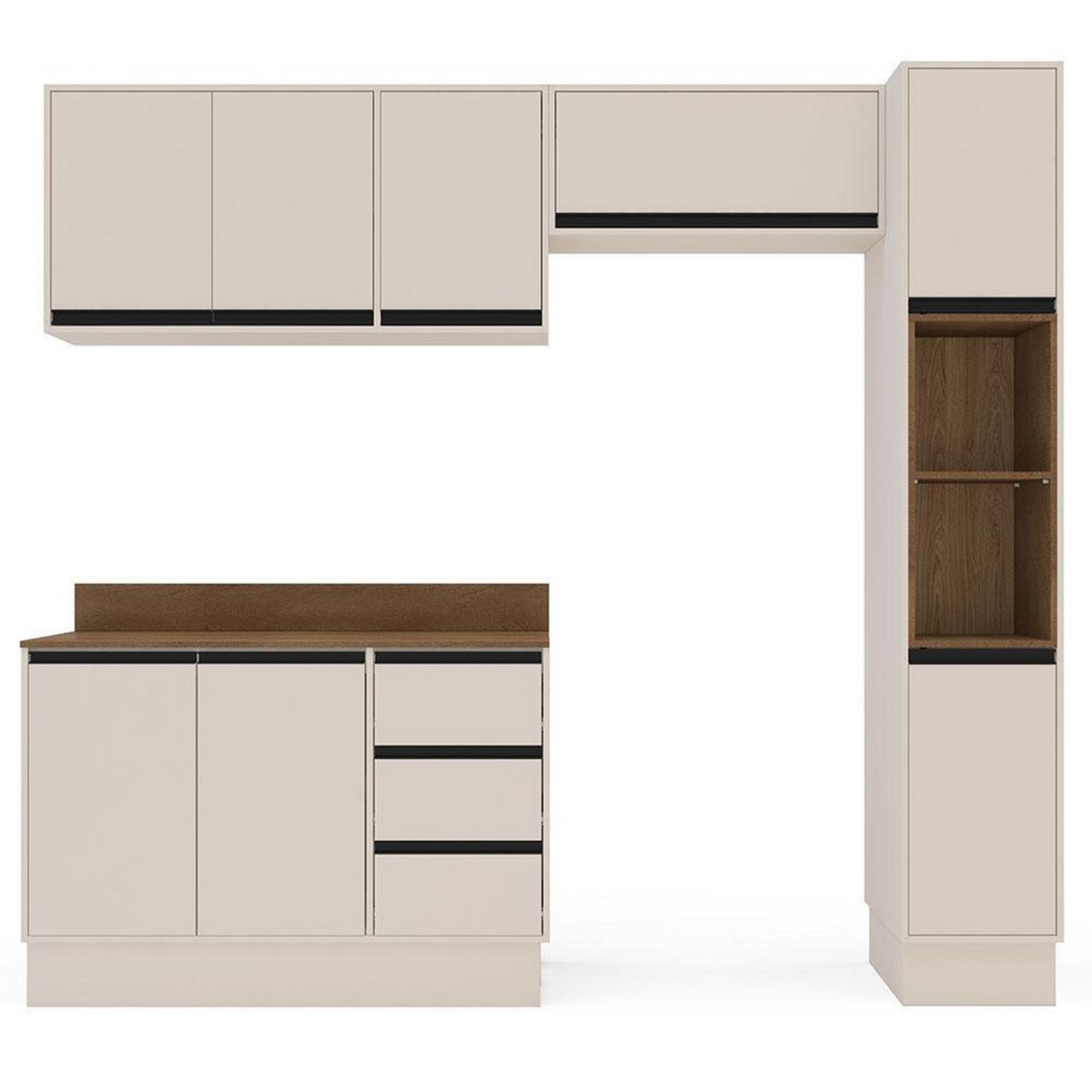 VEKKAHOME - Mueble De Cocina Koya Premier 8 Puertas 3 Cajones