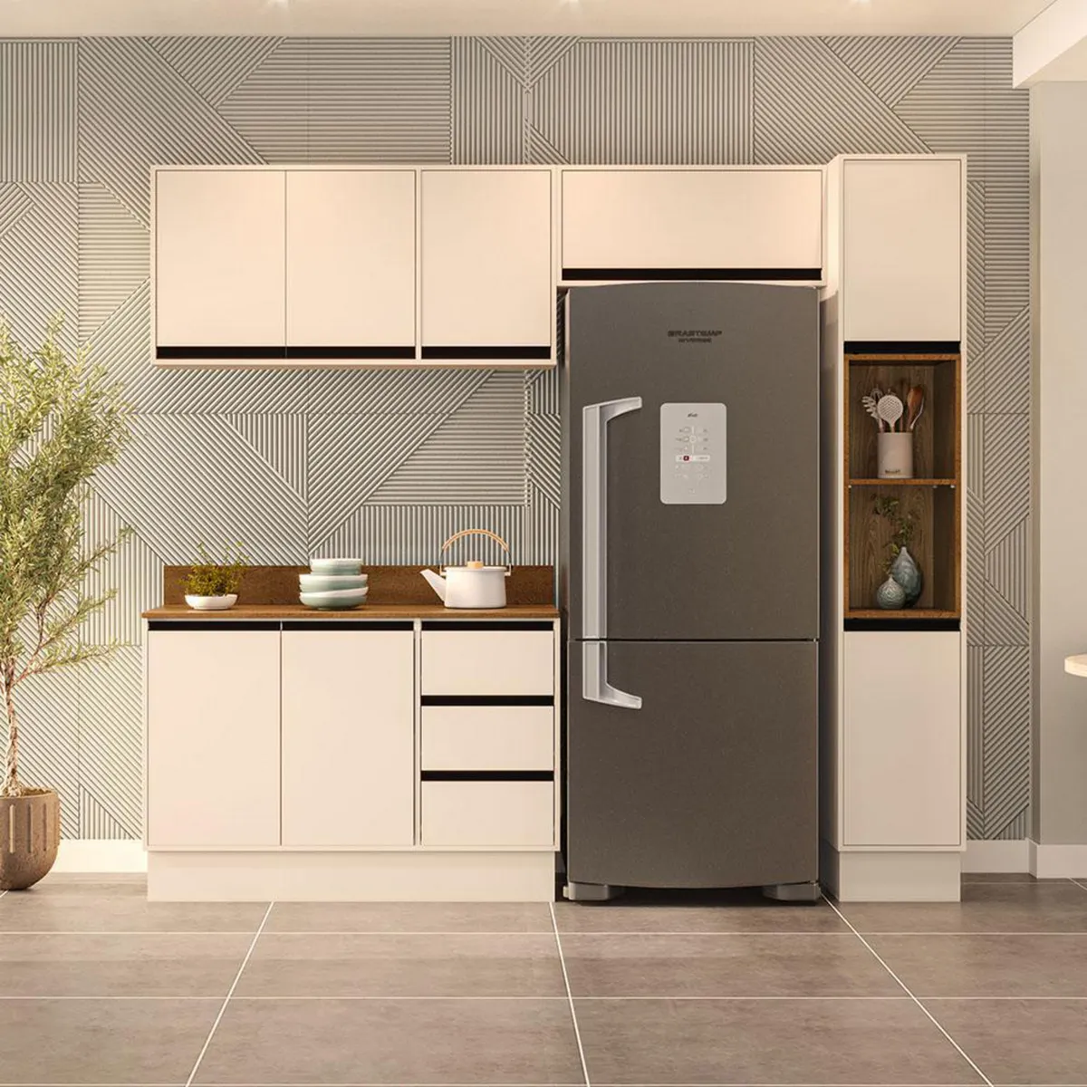 VEKKAHOME - Mueble De Cocina Koya Premier 8 Puertas 3 Cajones