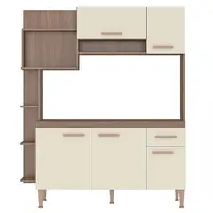 VEKKAHOME - Kit cocina sofia beige 5 puertas 1 cajón