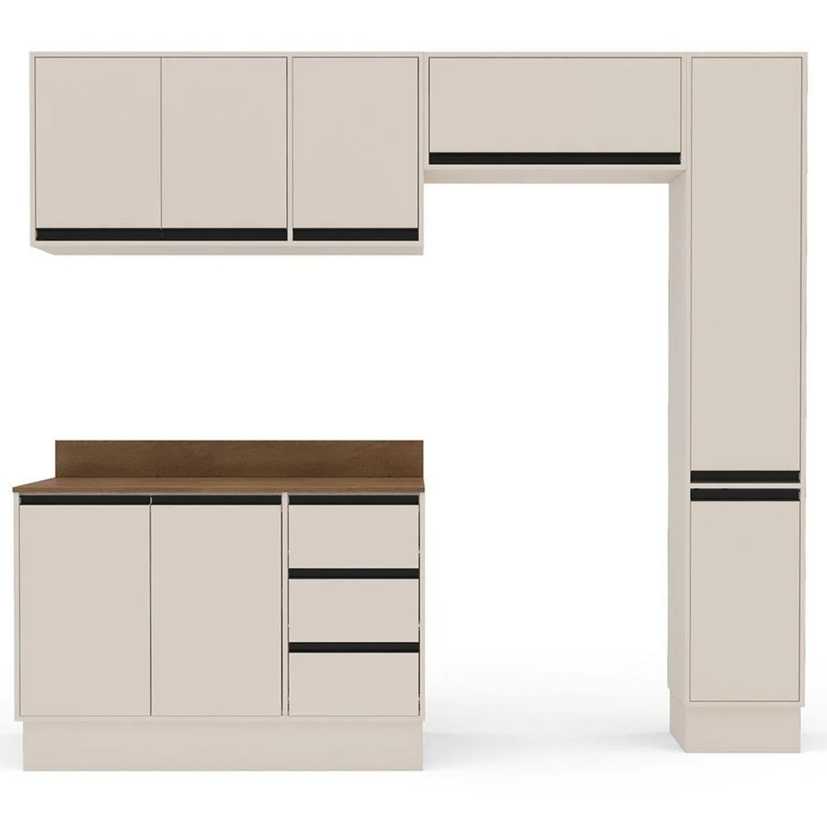 VEKKAHOME - Mueble De Cocina Koya Premier DS 8 Puertas 3 Cajones