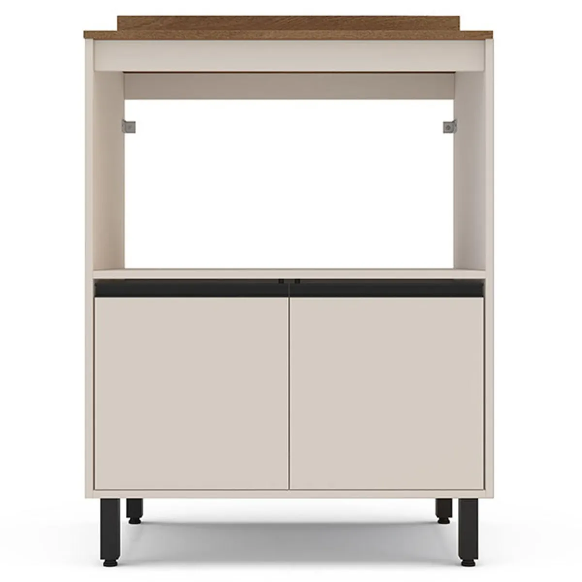 VEKKAHOME - Mueble De Cocina Base Koya Beige 2 Puertas