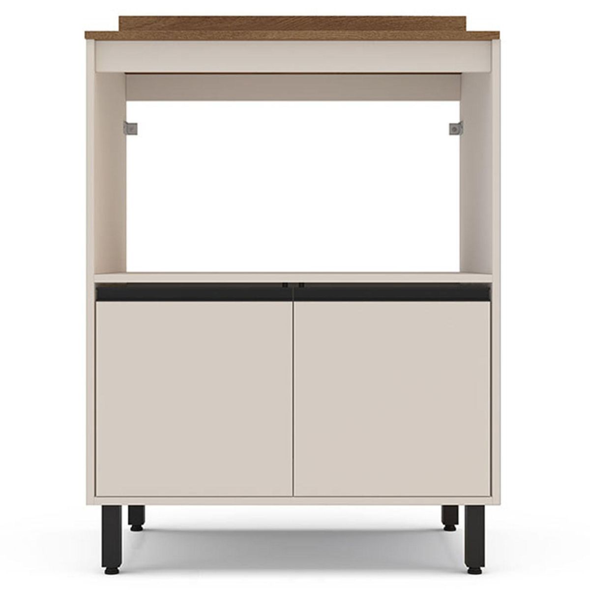 VEKKAHOME - Mueble De Cocina Base Koya Beige 2 Puertas