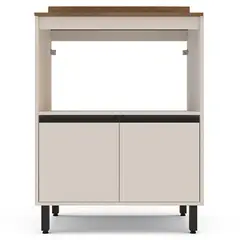 VEKKAHOME - Mueble base koya beige 2 puertas