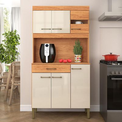 Imagen 2 del producto Mueble De Cocina Carla Beige 6 Puertas 1 Cajón