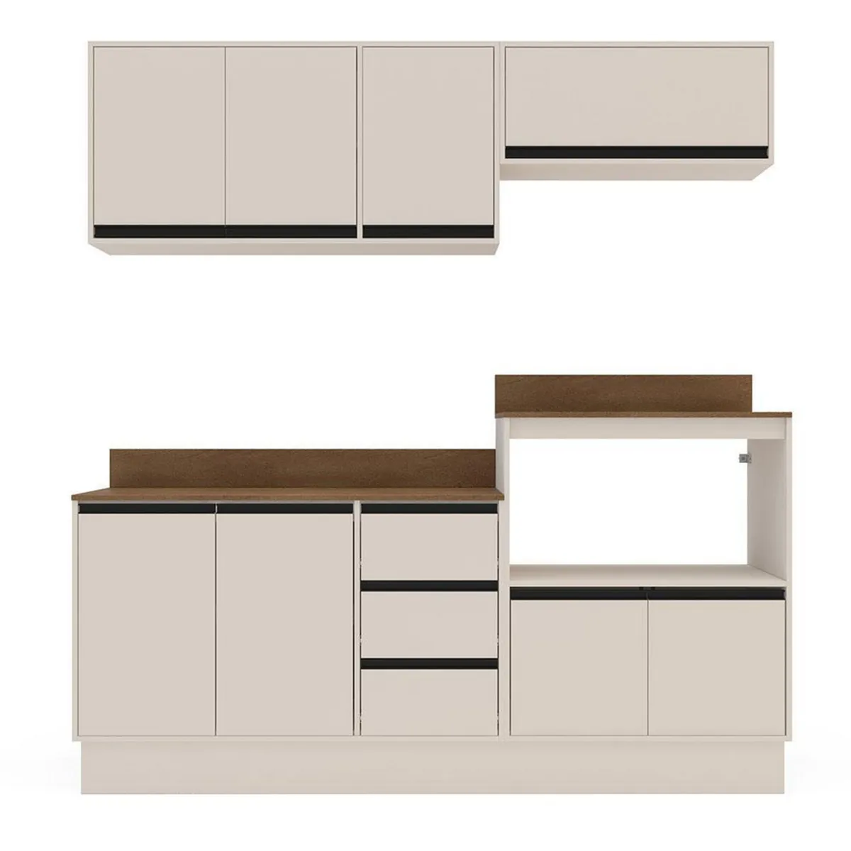 VEKKAHOME - Mueble De Cocina Koya Premier 8 Puertas 3 Cajones