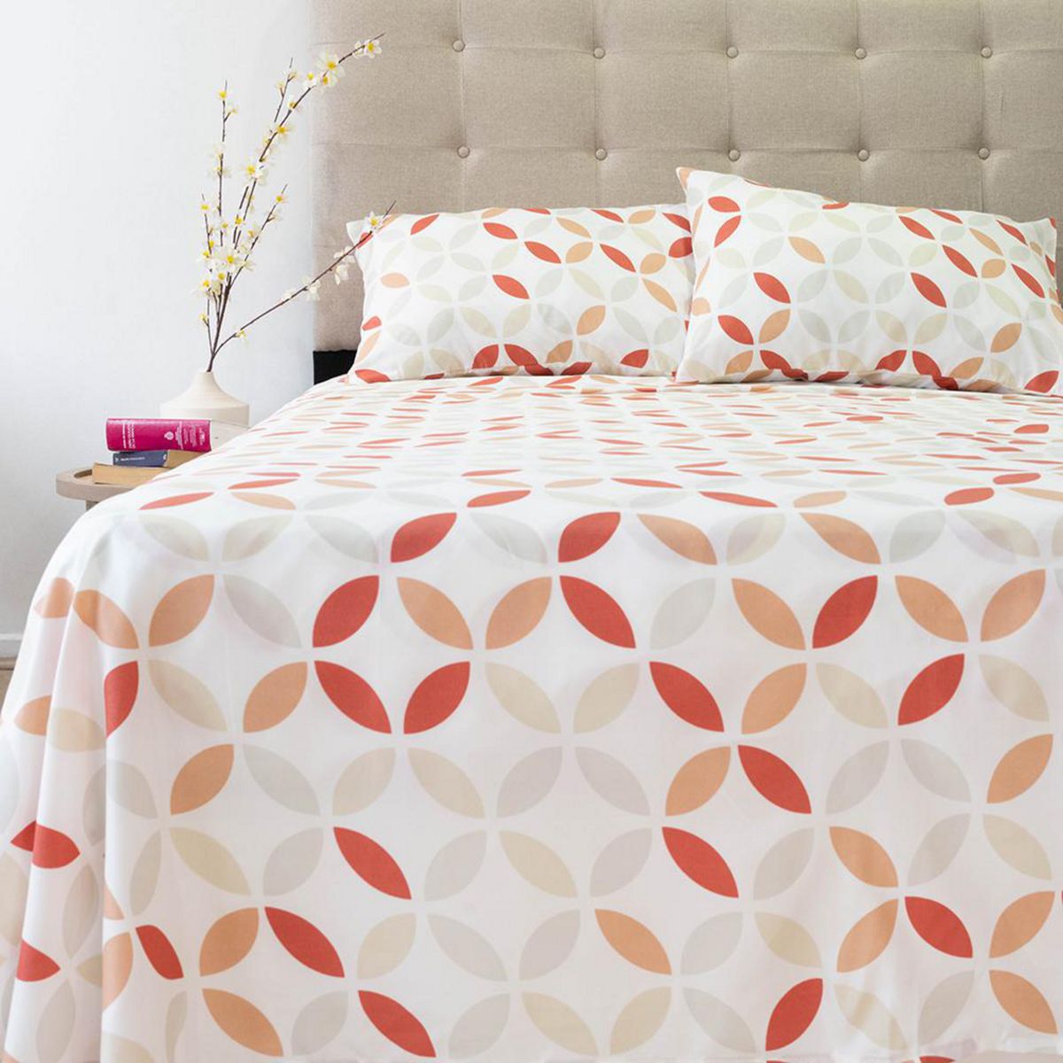 DORAL - Sabana PIEL DURAZNO 2 plazas 200 Hilos 