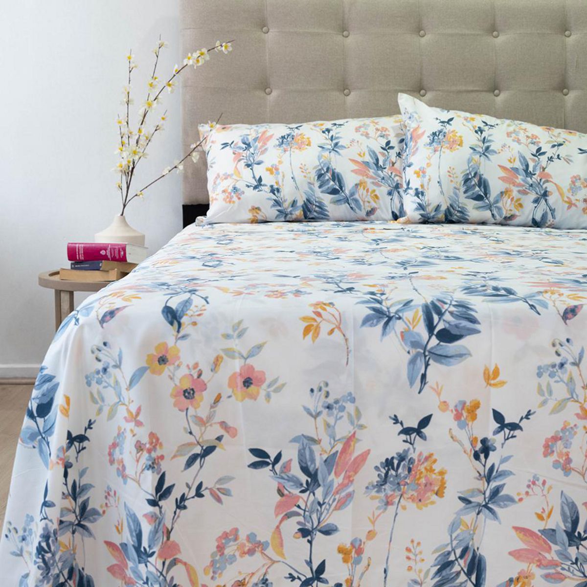 DORAL - Sabana PIEL DURAZNO 2 plazas 200 Hilos DISEÑOS