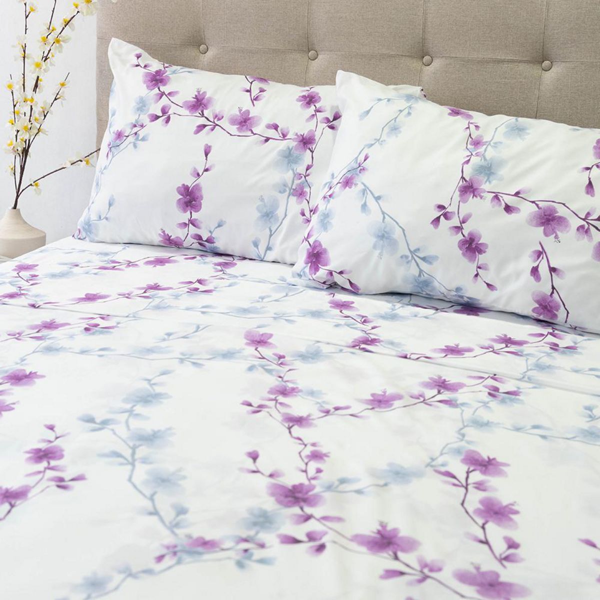 DORAL - Sabana PIEL DURAZNO 2 plazas 200 Hilos DISEÑOS