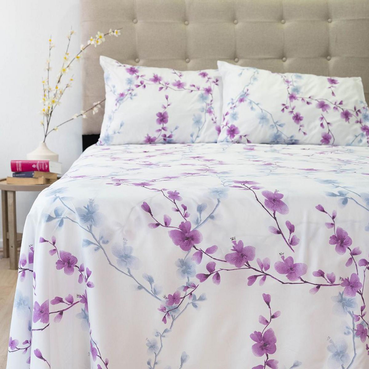 DORAL - Sabana PIEL DURAZNO 2 plazas 200 Hilos DISEÑOS