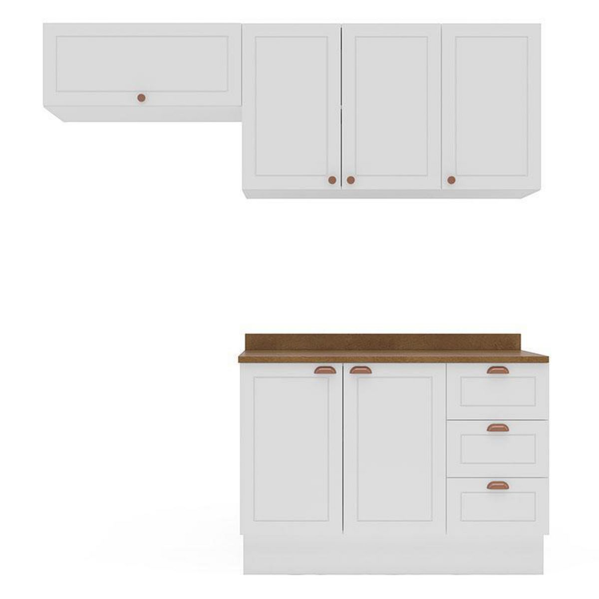 Mueble De Cocina Perola Royal 6 Puertas 3 Cajones, marca VEKKAHOME - Foto Principal