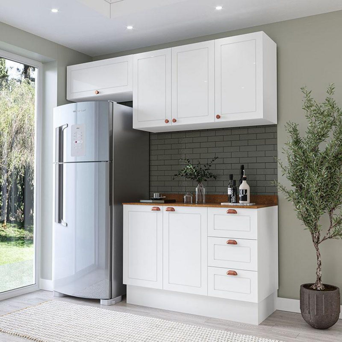 Mueble De Cocina Perola Royal 6 Puertas 3 Cajones, marca VEKKAHOME - Foto 2