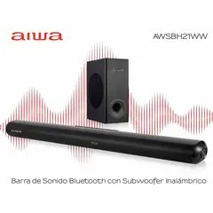 AIWA - Soundbar Parlante Tipo Barra con subwoofer AWSBH21WW