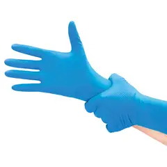 TOPSAFE - Guante de Nitrilo XL Azul