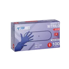 TOPSAFE - Guante de Nitrilo M Cobalto