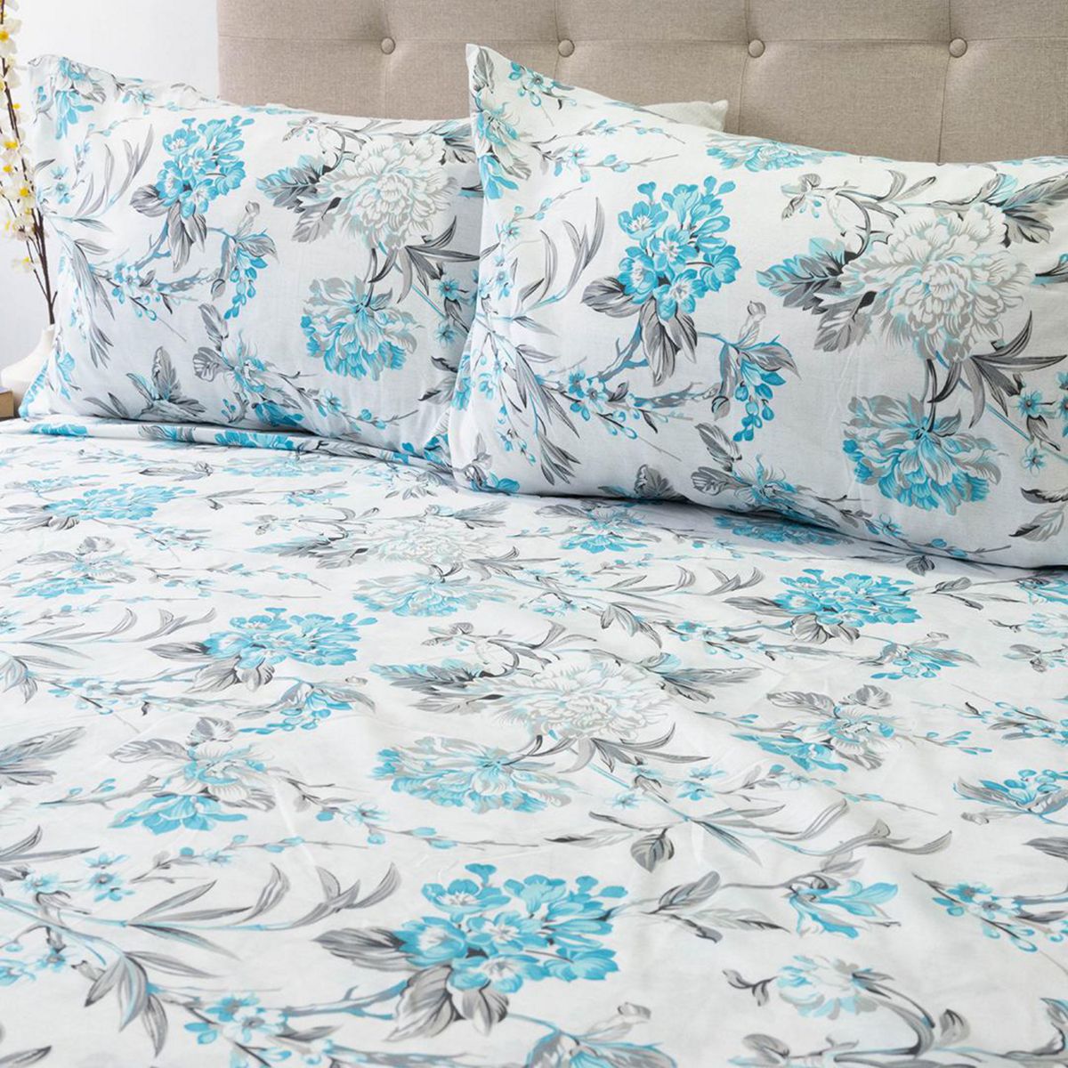 DORAL - Sabana PIEL DURAZNO King 200 Hilos Multicolor