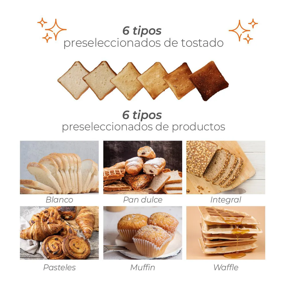 Kitchen-It Smart Toast 4 Rebanadas Negro, foto 6