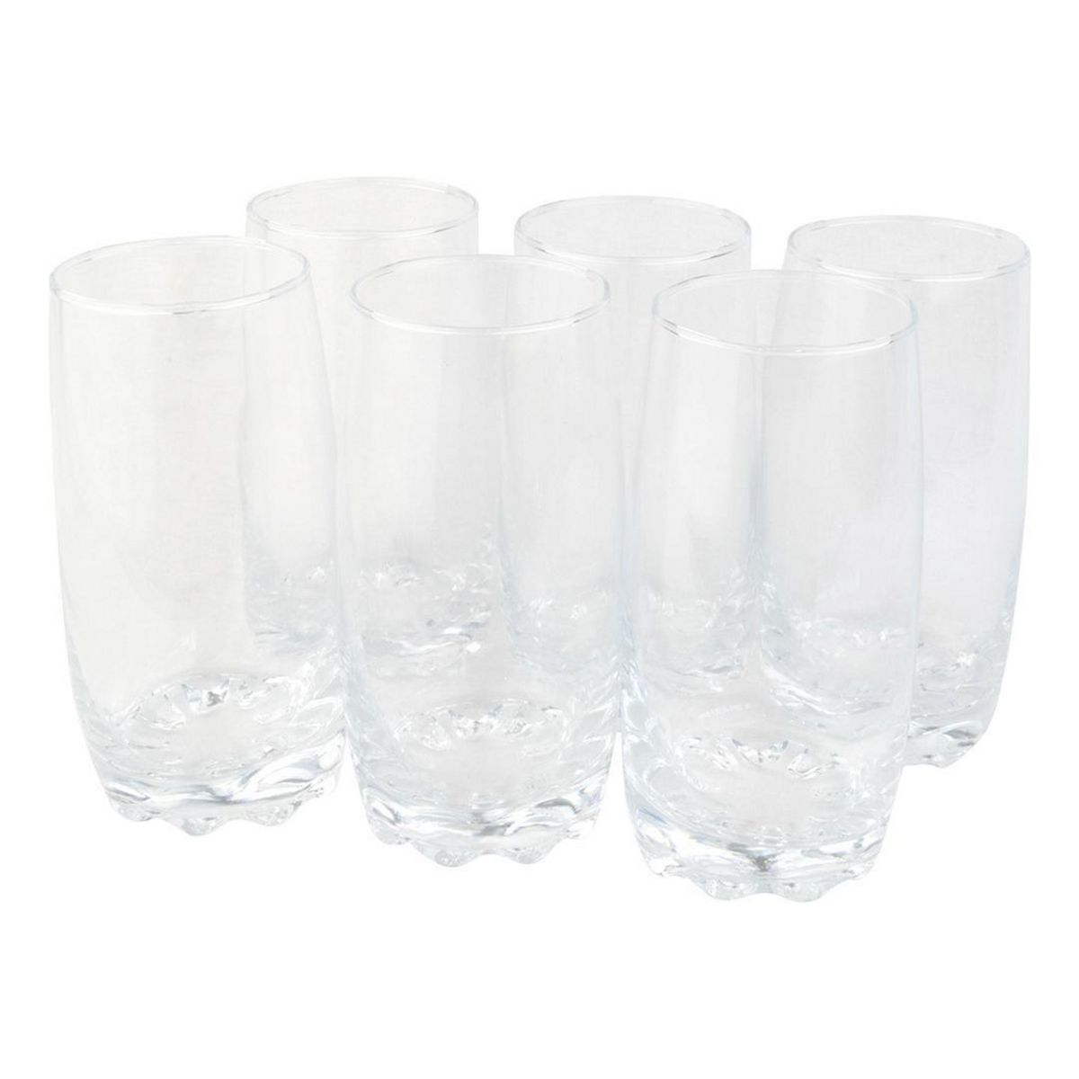DORAL - Set 6 Vasos Altos de Vidrio 383 l 