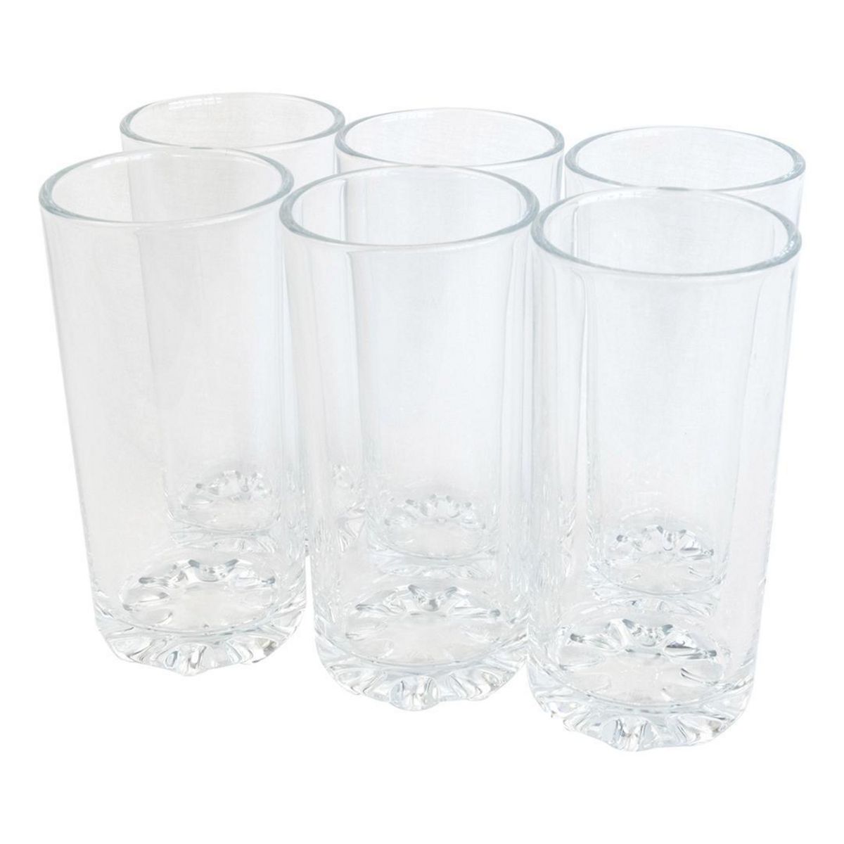 DORAL - Set 6 Vasos Altos de Vidrio 300 l 