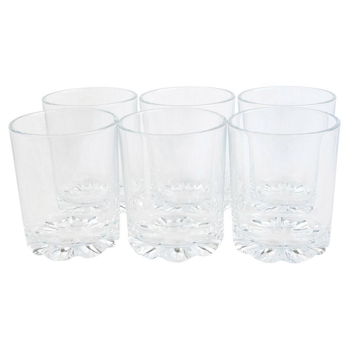 DORAL - Set 6 Vasos Bajos de Vidrio 255 l 