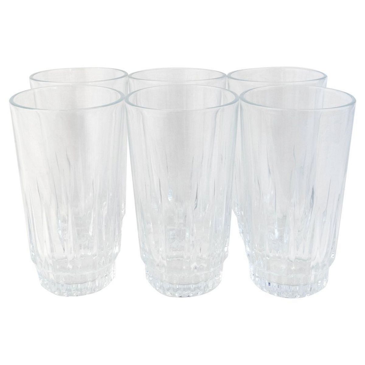 DORAL - Set 6 Vasos Altos de Vidrio 330 l 