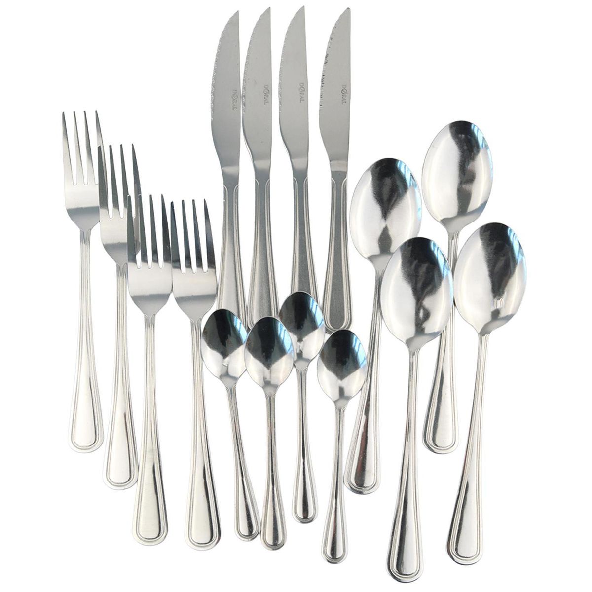 DORAL - Set Cuchillería 16 piezas Acero Inoxidable Plateado