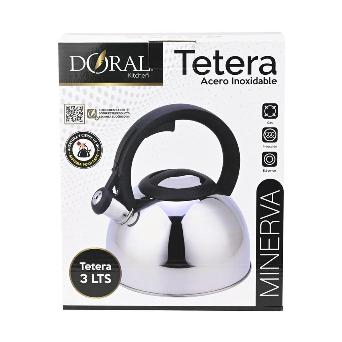 DORAL - Tetera Acero Inoxidable 3.0 l Acero