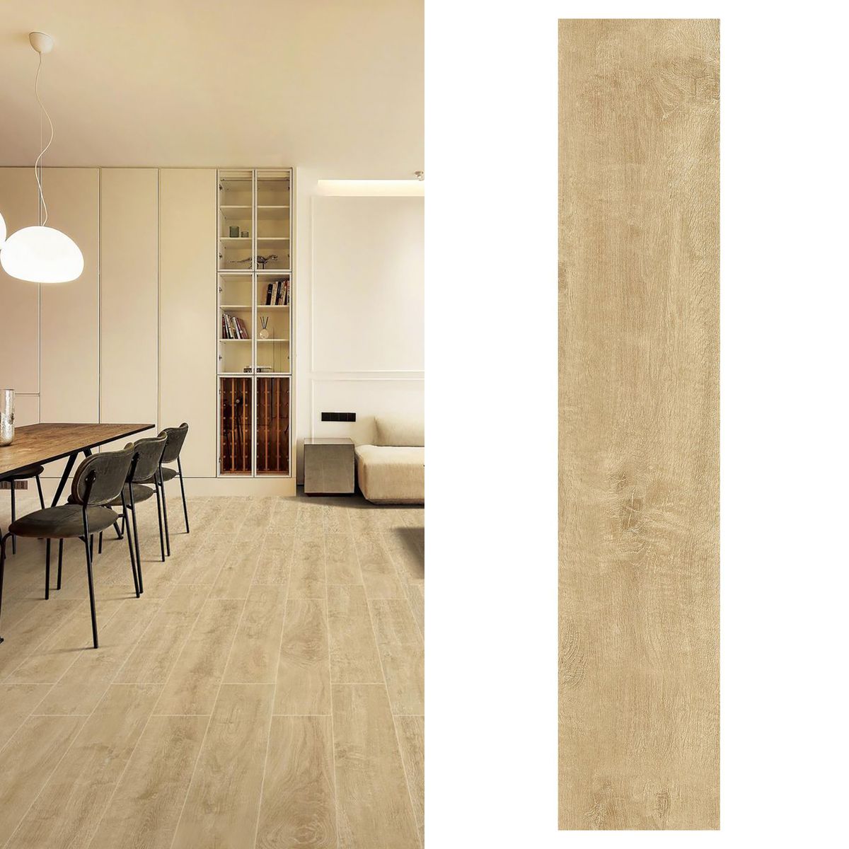Porcelanato 20x100 cm 201003 Beige 1.2 m2, marca RALOSA - Foto Principal