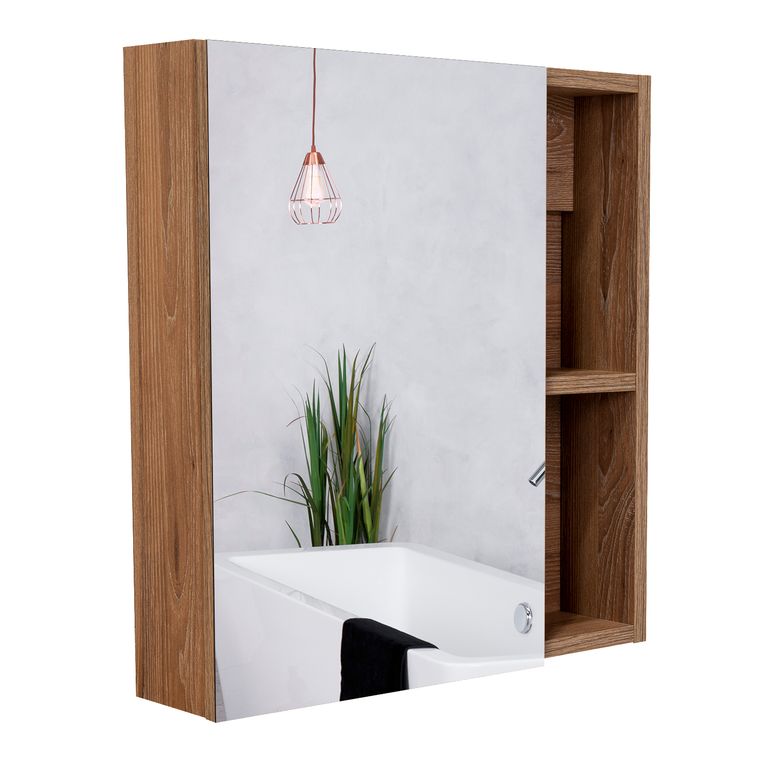 Botiquin Para Baño Labelle 49,7x45x12,5 Cm Con Espejo
