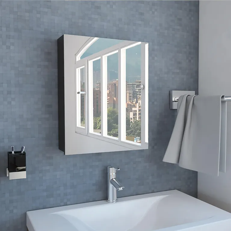 Botiquin Para Baño Lumo 50.5x40x12.2 Cm Con Espejo