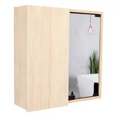 TUHOME - Botiquin Para Baño Miró 53.7x50x16.5 Cm Rovere Con Espejo
