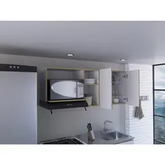 TUHOME - Mueble De Cocina Mural Corinto 62x150x34,5 Cm Macadamia