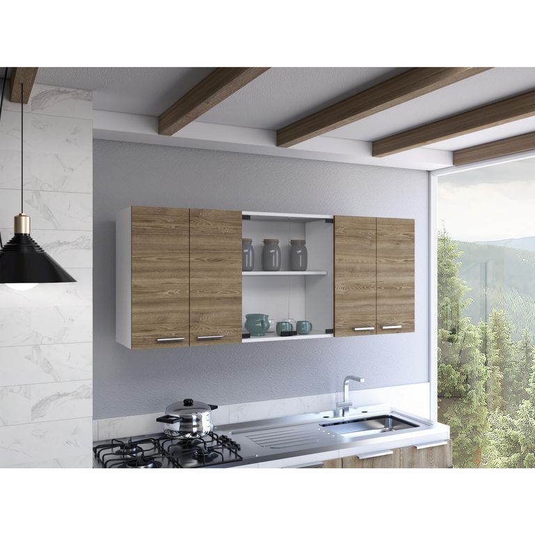 Mueble De Cocina Mural 150x60x31,5 Cm 6 Puertas