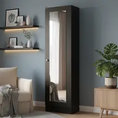 TUHOME - Clóset 1 Puerta(s) 3 Repisa(s) 49.1x180.8x30.2 cm Wengue