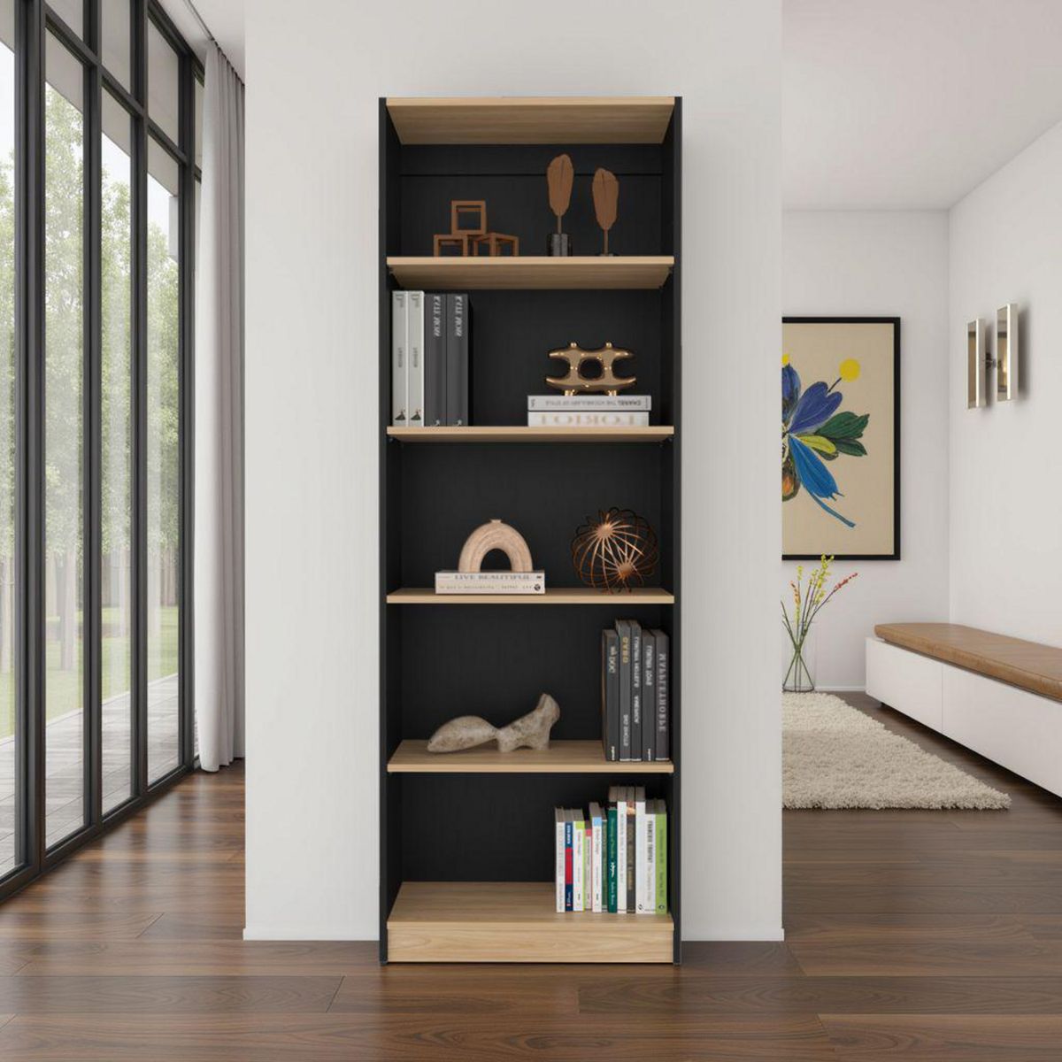 TUHOME - Estante E3 MDP 5 Nivel(es) 62.8x180.6x29 cm