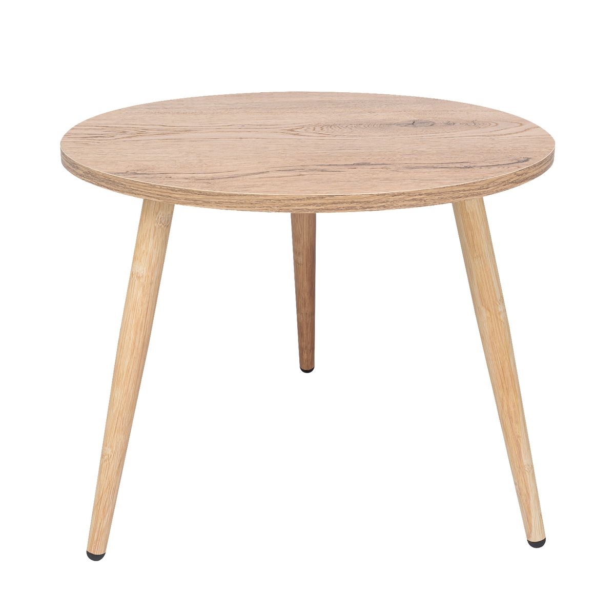 TUHOME - Mesa Lateral Narvik Macadamia 47.9x47.9x41.5 cm