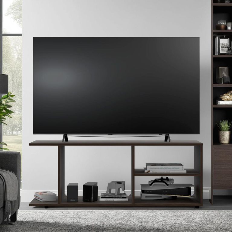 TUHOME Rack TV 50 " Goodwood Nogal europeo 120.3x45.4x34.9 cm