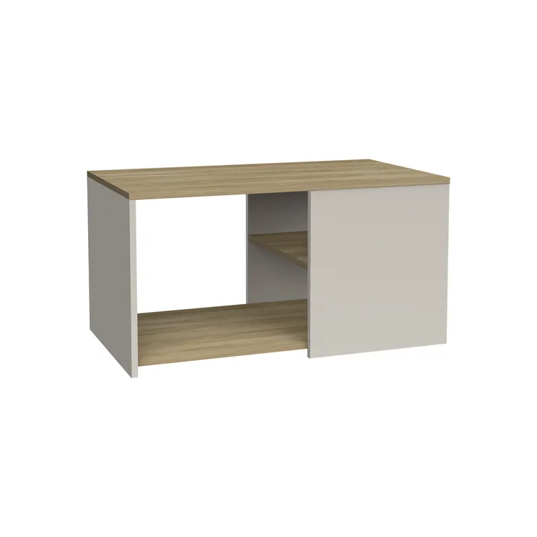TUHOME Mesa de Centro Adel Capri/fresno europeo 80.1x45.1x42.1 cm
