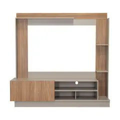 TUHOME - Estante TV 70 " Doha Taupe/miel 180x175x38.5 cm