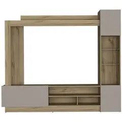 TUHOME - Estante TV 65 " Nizza Duna/taupe 204.4x175.4x36.5 cm