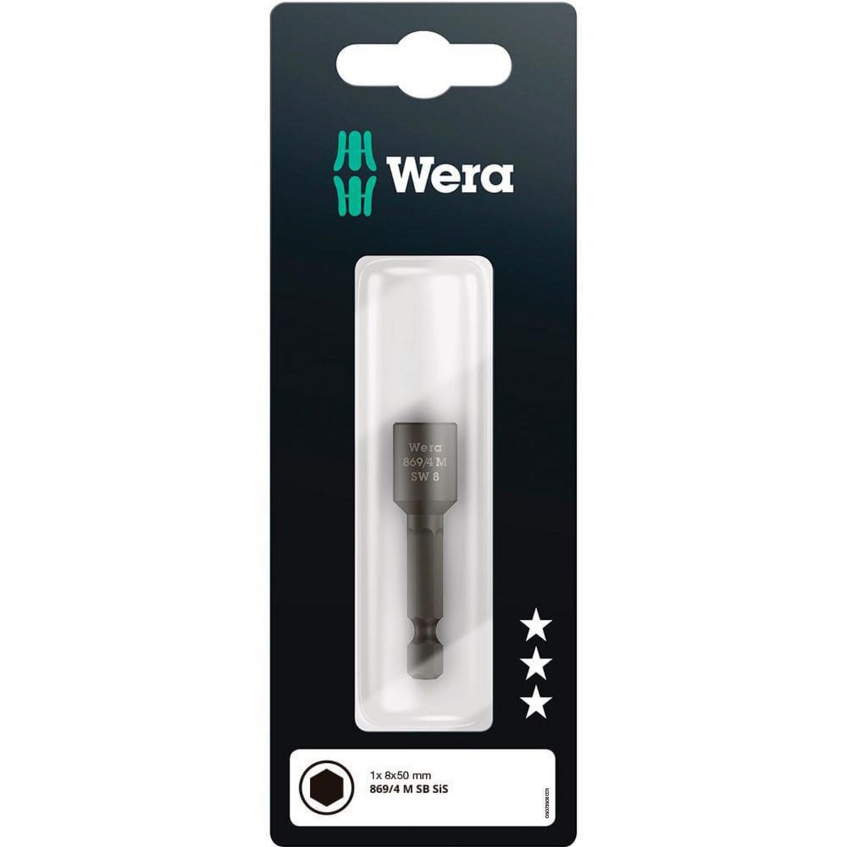WERA - Blister Aprieta Tuercas Magnético 869/4 M 8x50