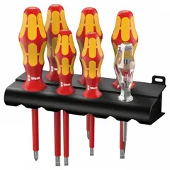 WERA - Set Rack Destornilladores Aislados 160 i/7 VDE
