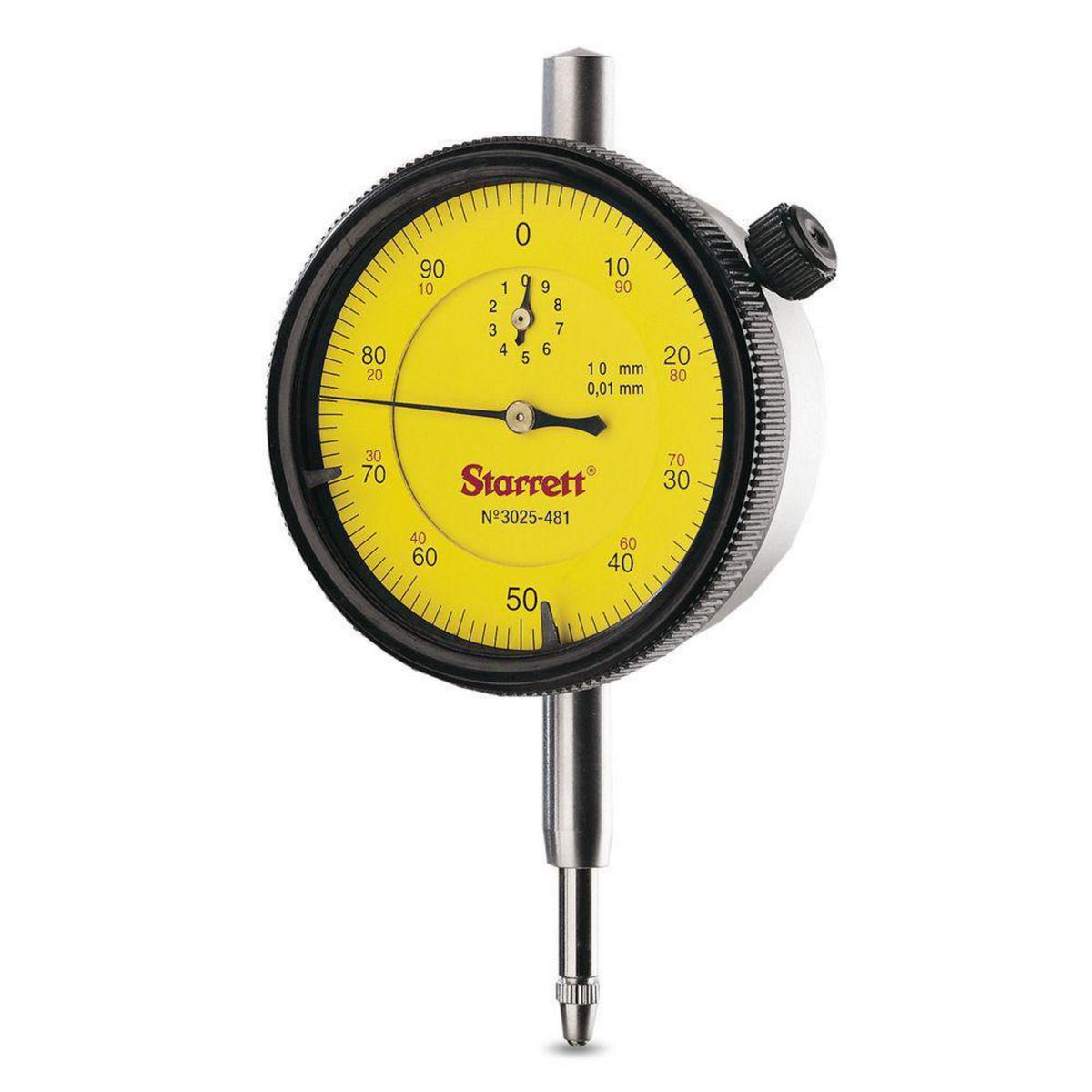 STARRETT - Reloj Comparador Mecánico Serie 3025 (10mm / 0.01mm)