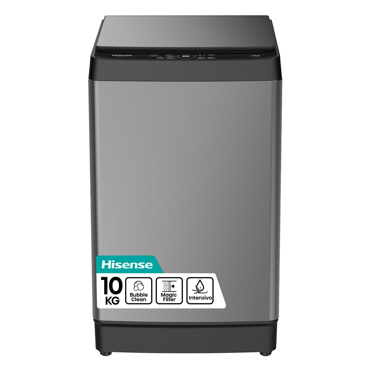 HISENSE - Lavadora Carga Superior 10 kg Inox WT3K1023UT