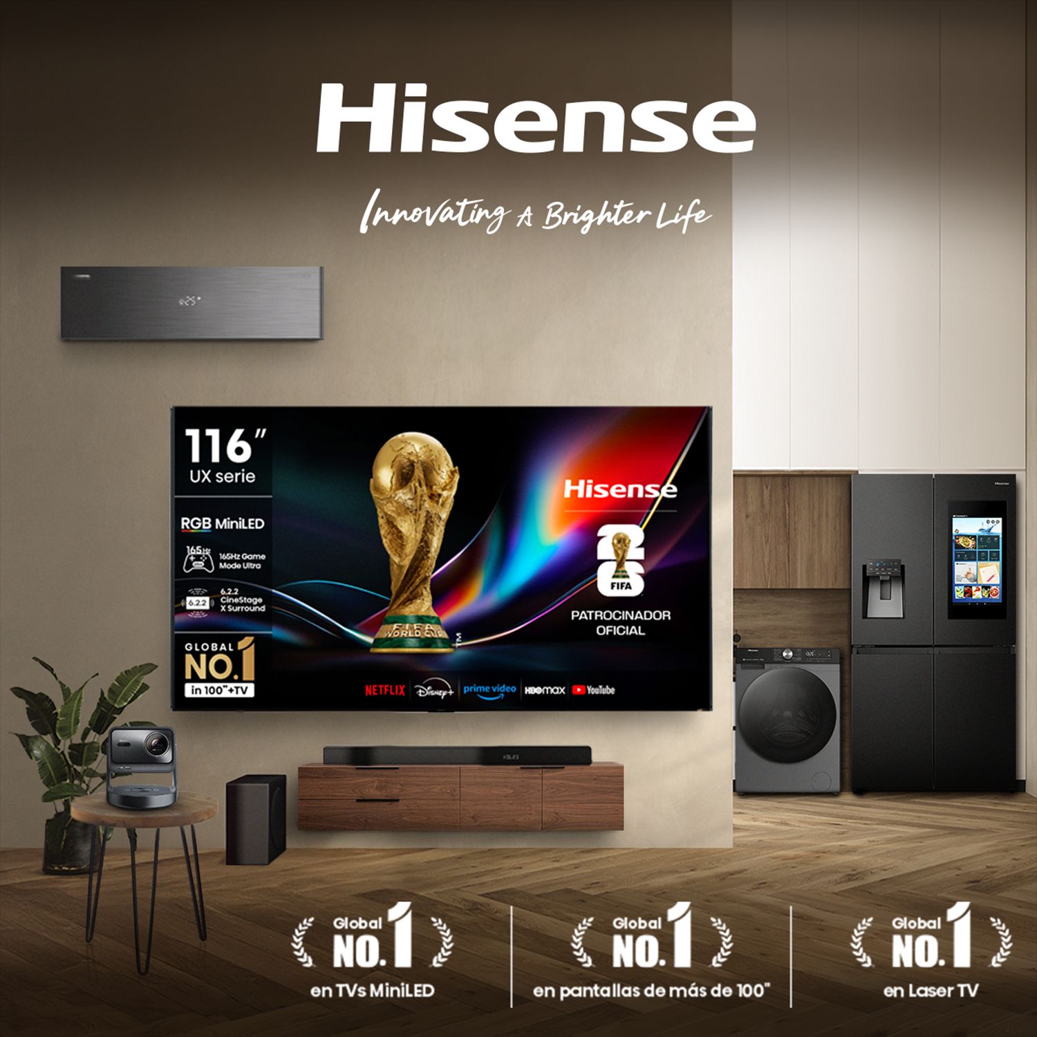 HISENSE Refrigerador French Door No Frost 425 Litros Inox