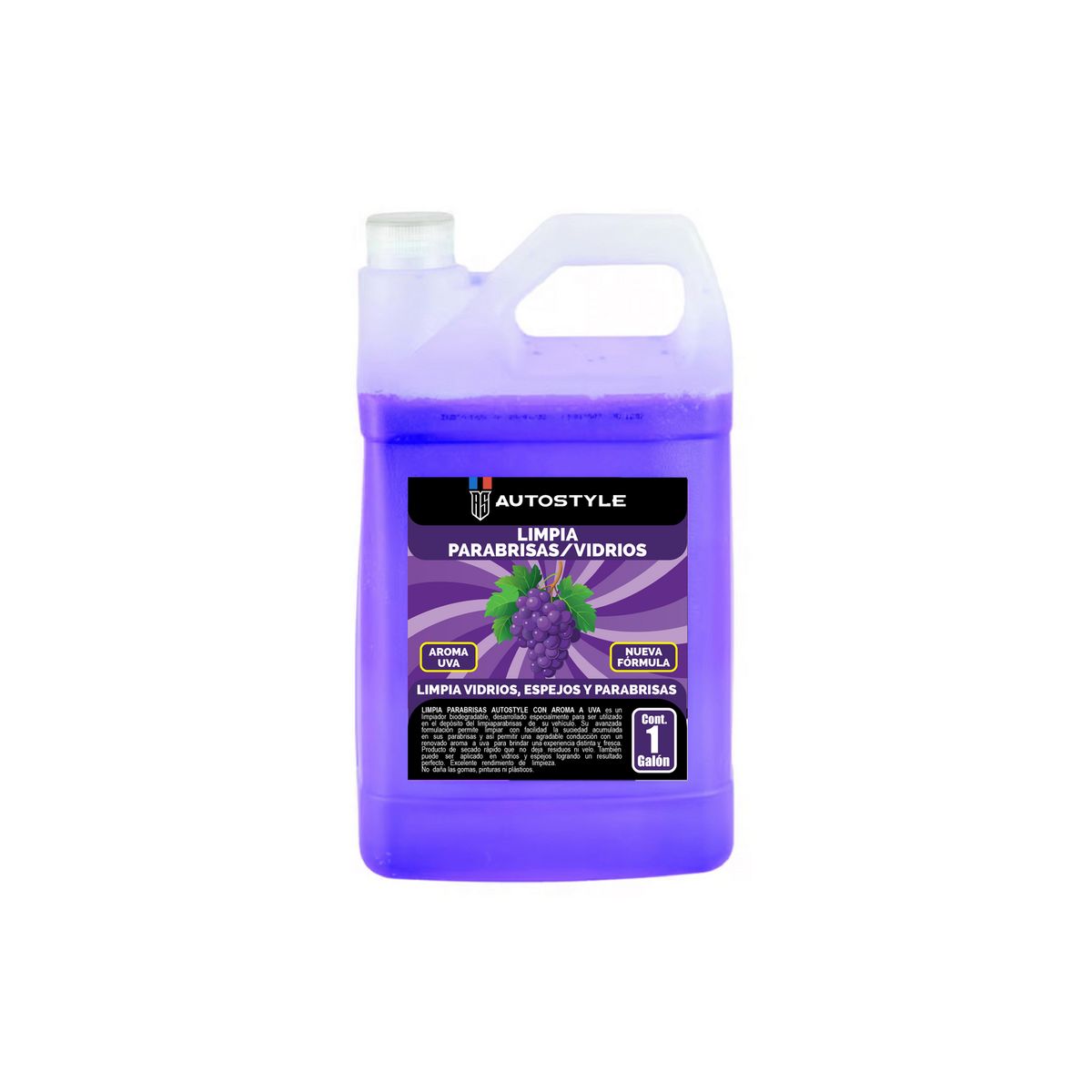 AUTOSTYLE - Limpia Parabrisas Aroma Uva 1 Galón